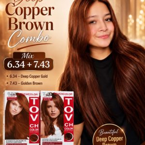 TOVCHCOLOR Deep Copper Brown Combo Set Hair Color
